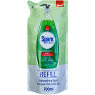 Detergent lichid, rezervă, pentru vase Sano Spark castravete, 700 ml